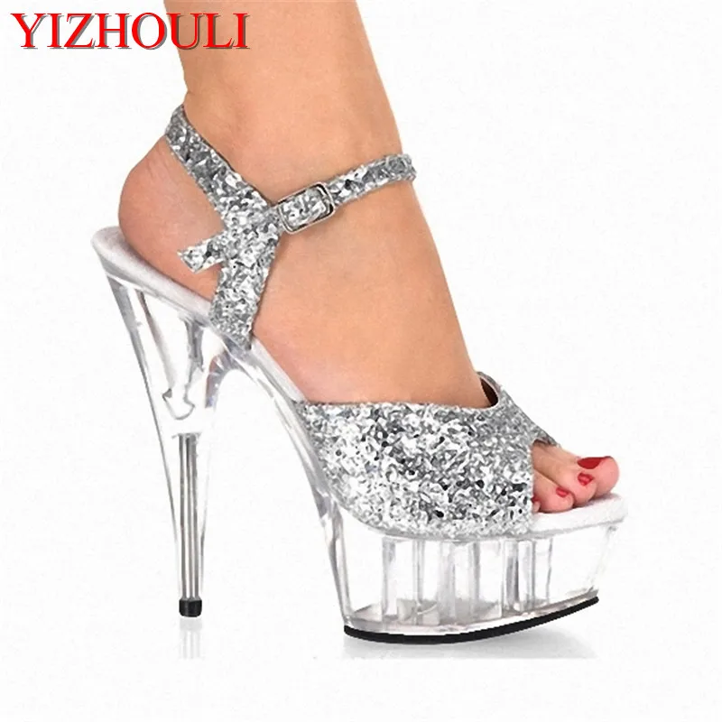 Flash powder crystal with 15 cm super high heels sandals with clubs in Europe and America wholesale shoes manufacturer
Flash powder crystal with 15 cm super high heels sandals with clubs in Europe and America wholesale shoes manufacturer