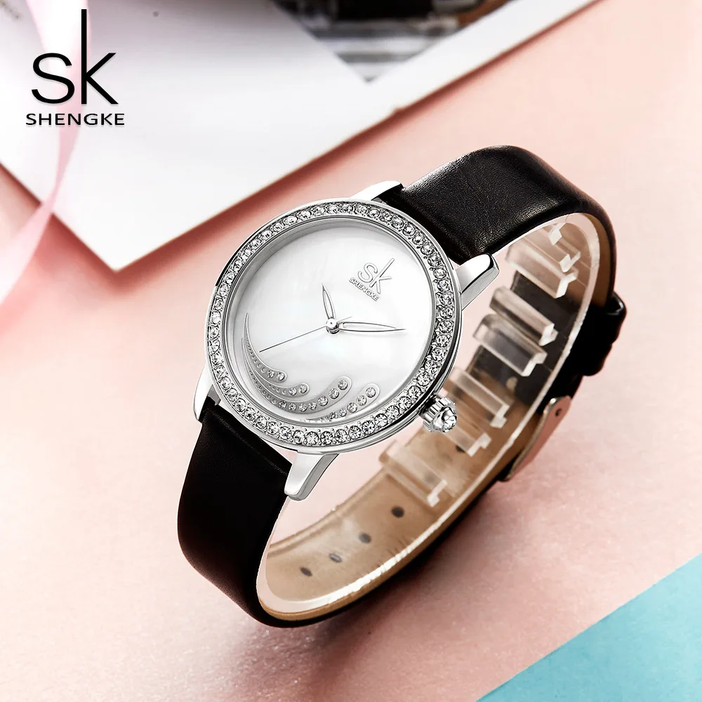 Shengke Black Gold Watch SK Luxury Leather Strap Ladies Wrist Watch For Women Clock Relogio Feminino Montre Femme Dropshipping
Shengke Black Gold Watch SK Luxury Leather Strap Ladies Wrist Watch For Women Clock Relogio Feminino Montre Femme Dropshipping