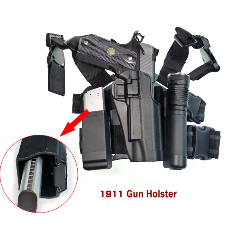 CQC Tactical Colt 1911 Gun Holster Drop Leg Holster Hunting Accessories Airsoft Magazine Pouch Pistol Hand Gun Case Holder 1911
CQC Tactical Colt 1911 Gun Holster Drop Leg Holster Hunting Accessories Airsoft Magazine Pouch Pistol Hand Gun Case Holder 1911