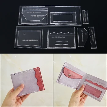 1 Set Acrylic Leather Template Fold Wallet Bag Handwork Leathercraft Sewing Pattern Tools Accessory 11.5*9.5*2cm
1 Set Acrylic Leather Template Fold Wallet Bag Handwork Leathercraft Sewing Pattern Tools Accessory 11.5*9.5*2cm