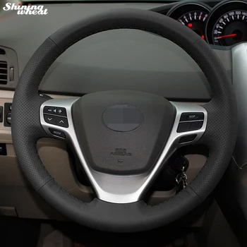 BANNIS Hand-stitched Black Leather Steering Wheel Cover for Toyota Verso EZ Avensis
BANNIS Hand-stitched Black Leather Steering Wheel Cover for Toyota Verso EZ Avensis