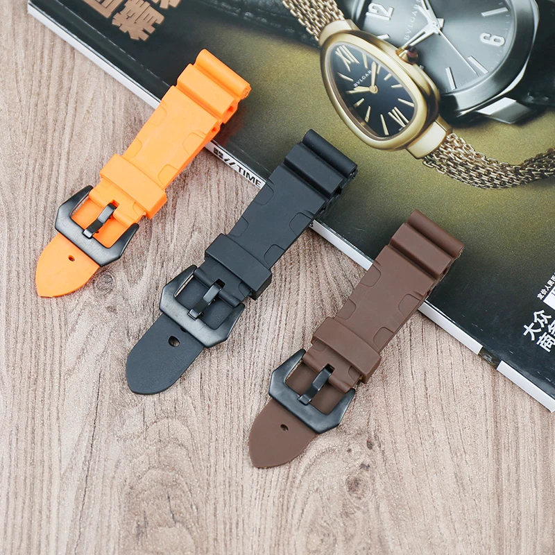 Men's Watch Accessories for Panerai Sweat Silicone Strap 1950 Series PAM00616 00682 Waterproof Rubber Strap 24mm Black Buckle
Men's Watch Accessories for Panerai Sweat Silicone Strap 1950 Series PAM00616 00682 Waterproof Rubber Strap 24mm Black Buckle