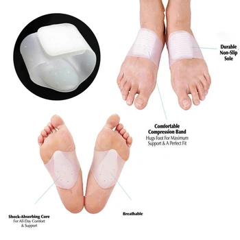 2pcs Foot Arch Support Orthotic Plantar Fasciitis Cushion Pad Flatfoot Orthotic Insert Soft Corrector Bandage Foot Care Tool
2pcs Foot Arch Support Orthotic Plantar Fasciitis Cushion Pad Flatfoot Orthotic Insert Soft Corrector Bandage Foot Care Tool