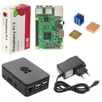 Original UK Raspberry Pi 3 Starter Kit + ABS Case + 2.5A Power Supply Adapter + Aluminum Heat Sink for Raspberry Pi 3 Model B