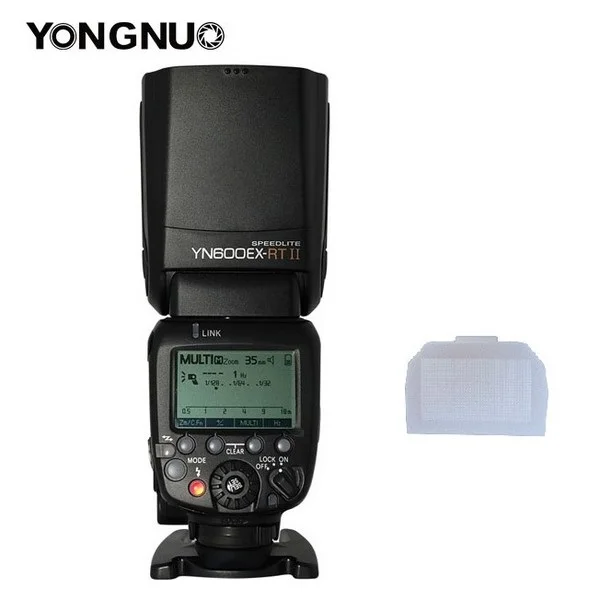 

Hot YONGNUO YN600EX-RT ii 2.4G Wireless HSS 1/8000s Master Flash Speedlite for Canon EOS Camera as 600EX RT + Free Diffuser
