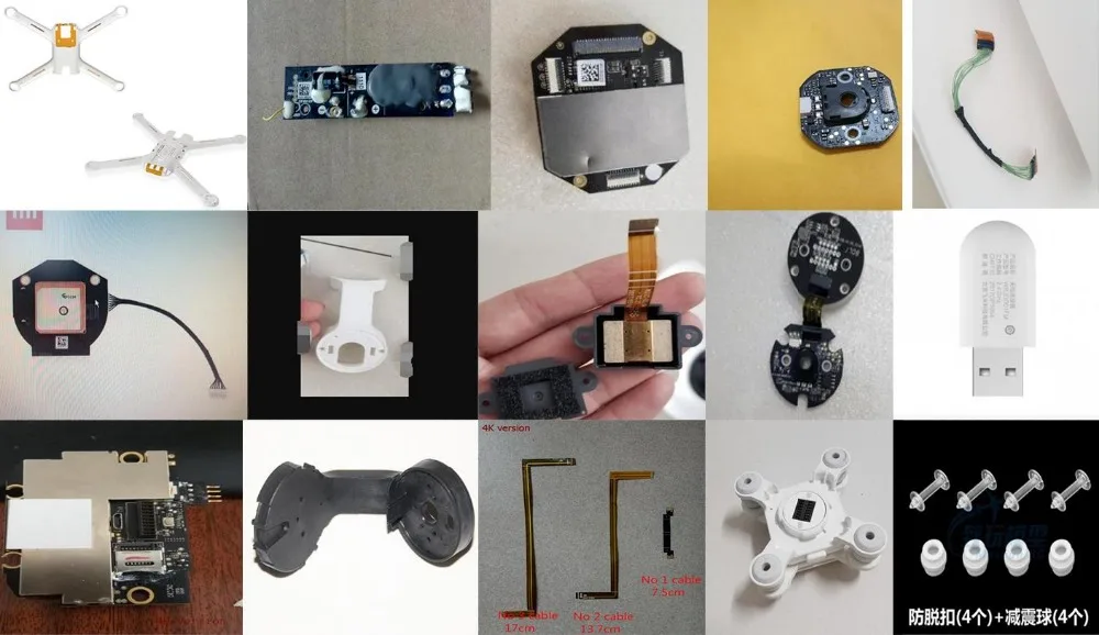 XIAOMI Mi FPV Drone RC Quadcopter 4K Version spare parts propeller balde frame motor ESC body shell steering arm cable board etc
XIAOMI Mi FPV Drone RC Quadcopter 4K Version spare parts propeller balde frame motor ESC body shell steering arm cable board etc
