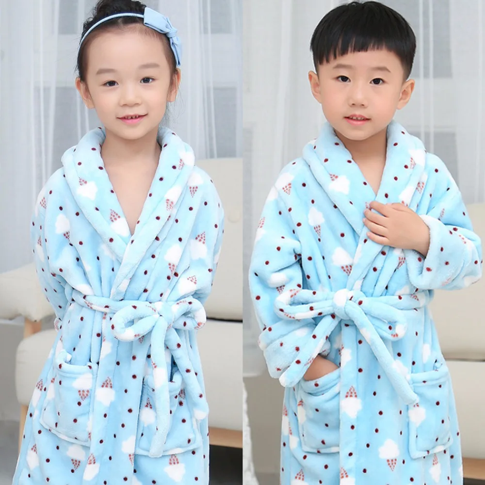 Autumn Winter Children Sleepwear Bathrobes Flannel Boys Girls Pajamas Home Clothes Baby Costume Soft Kids Robes peignoir enfant
Autumn Winter Children Sleepwear Bathrobes Flannel Boys Girls Pajamas Home Clothes Baby Costume Soft Kids Robes peignoir enfant