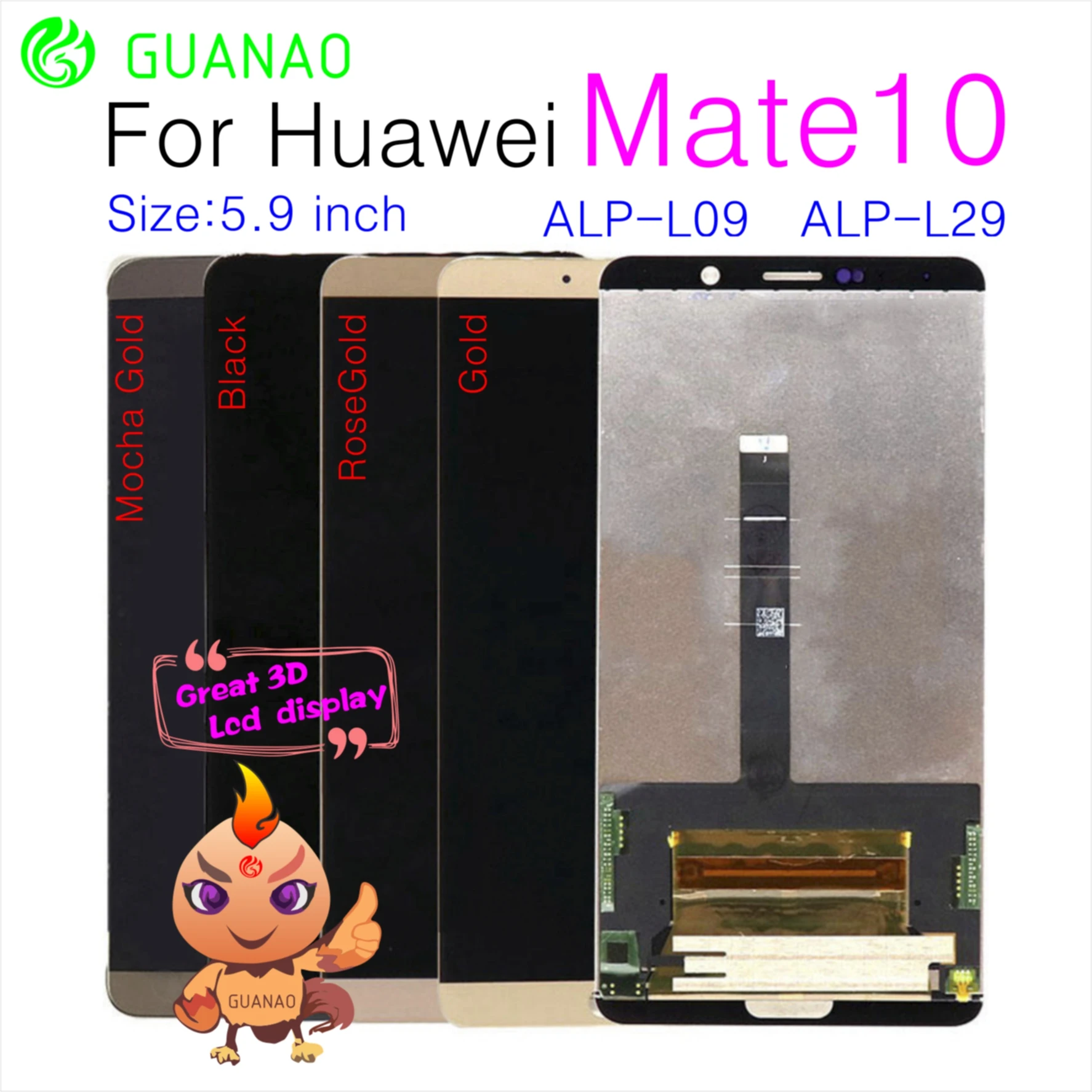 For Huawei Mate 10 LCD Display Touch Screen Digitizer Assembly For Huawei Mate 10 LCD Mate10 ALP L09 L29 Screen Replacement
For Huawei Mate 10 LCD Display Touch Screen Digitizer Assembly For Huawei Mate 10 LCD Mate10 ALP L09 L29 Screen Replacement