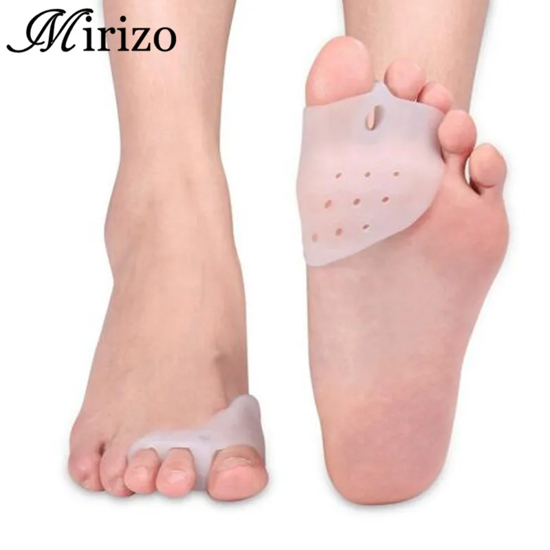 2 Pcs/lot Gel Toe Separator Toe Bunion Guard Splint for Hammer Toe with Forefoot Cushion Pad Toe Spacer Hallux Valgus Corrector
2 Pcs/lot Gel Toe Separator Toe Bunion Guard Splint for Hammer Toe with Forefoot Cushion Pad Toe Spacer Hallux Valgus Corrector