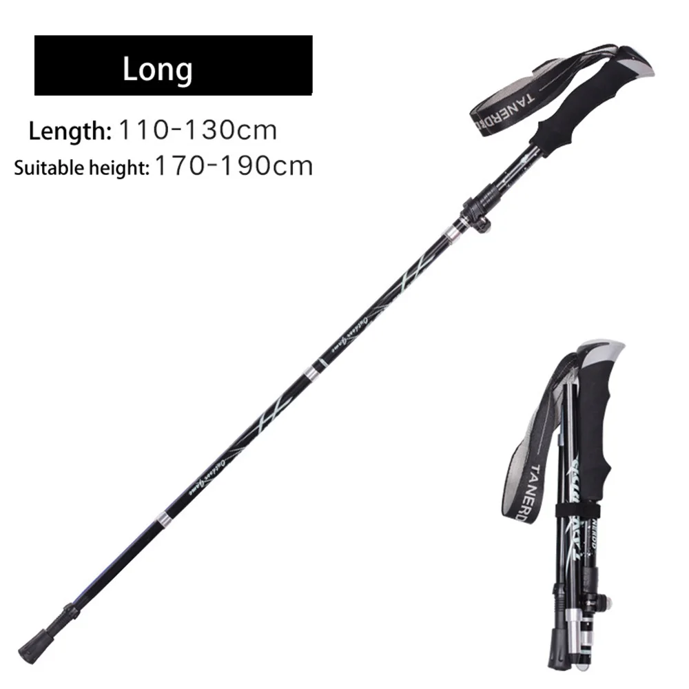 Handle 4-Section Adjustable Walking Sticks Canes Hiking Poles Trekking Alpenstock for Outdoor Sadoun.com