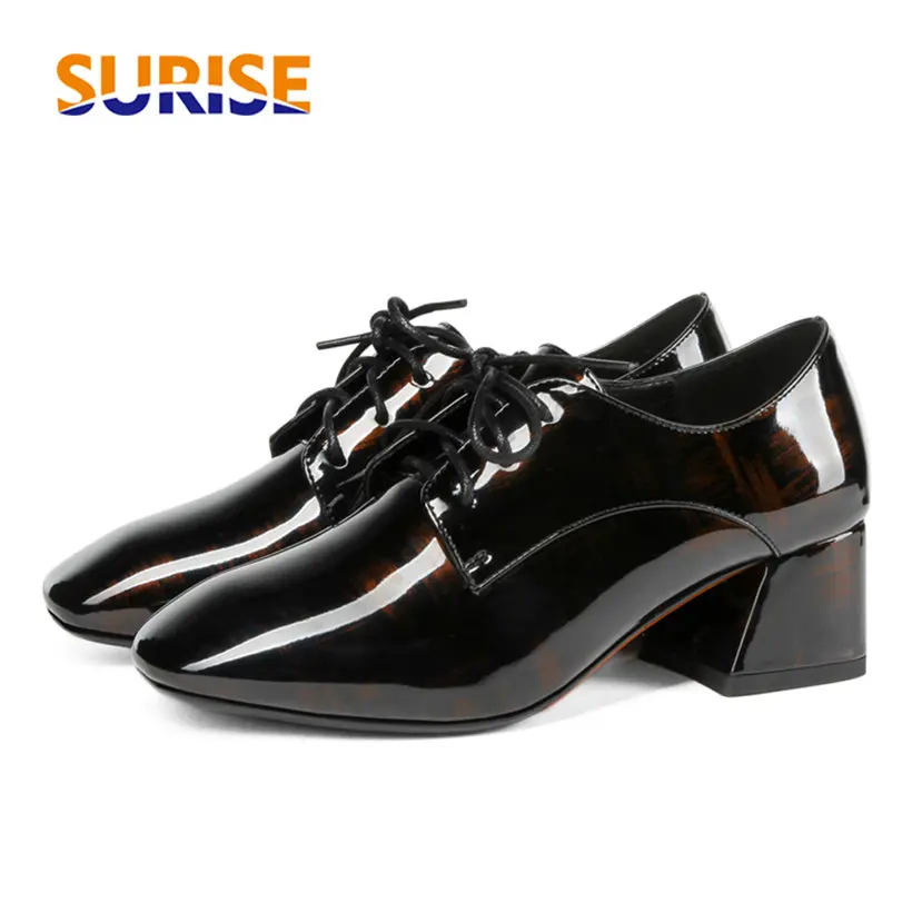 British Women Derbies Camouflage Patent Leather Square Toe Flats Casual Office Brogues Lace-up Block Med Heel Dress Ladies Shoes
British Women Derbies Camouflage Patent Leather Square Toe Flats Casual Office Brogues Lace-up Block Med Heel Dress Ladies Shoes