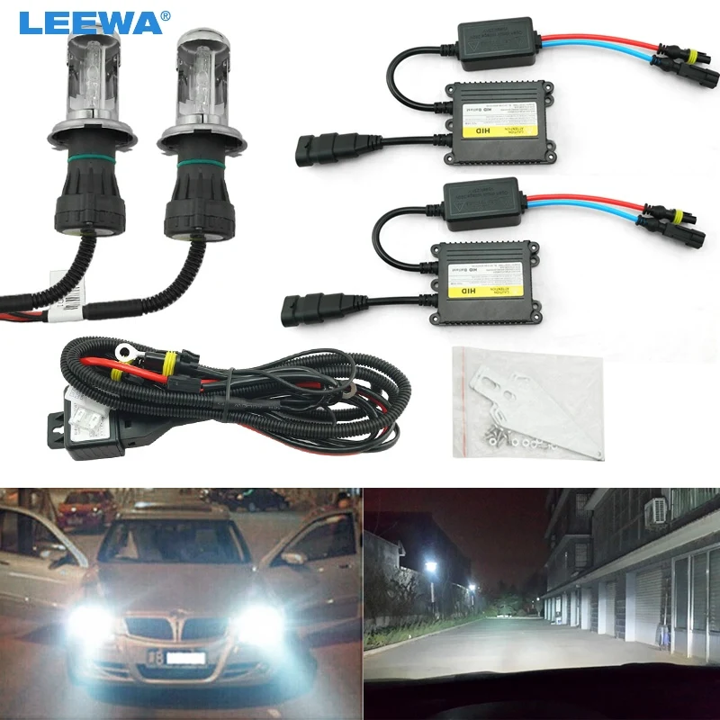 LEEWA 1set 35W AC Car Headlight H4 HID Xenon Bulb Hi/Lo Beam Bi-Xenon Bulb Light Digital Slim Ballast HID Kit #CA4482
LEEWA 1set 35W AC Car Headlight H4 HID Xenon Bulb Hi/Lo Beam Bi-Xenon Bulb Light Digital Slim Ballast HID Kit #CA4482