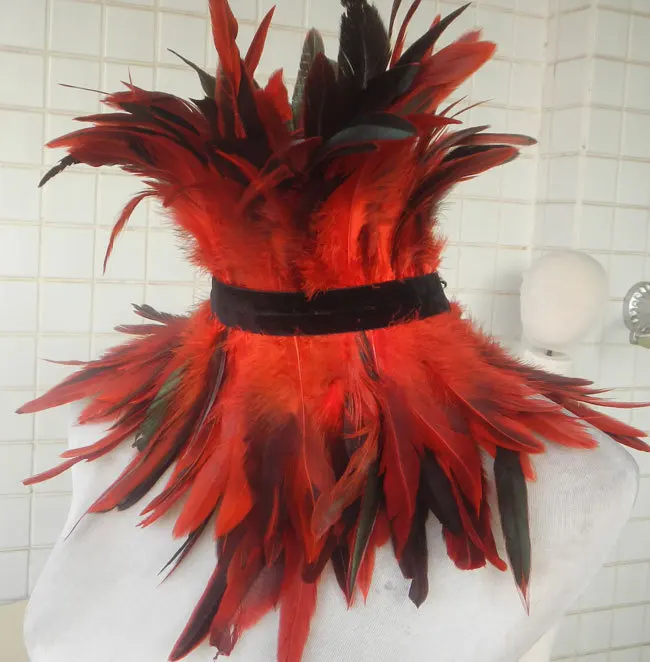 Retail and wholesale,handmade Gothic rooster coque feather choker corset # FC635A
Retail and wholesale,handmade Gothic rooster coque feather choker corset # FC635A