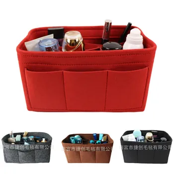 Women Felt Makeup Bag Organizer Handbag Multi-functional Box Travel Cosmetic Bags Girl Toiletry Storage Large Make Up Purse 
Women Felt Makeup Bag Organizer Handbag Multi-functional Box Travel Cosmetic Bags Girl Toiletry Storage Large Make Up Purse