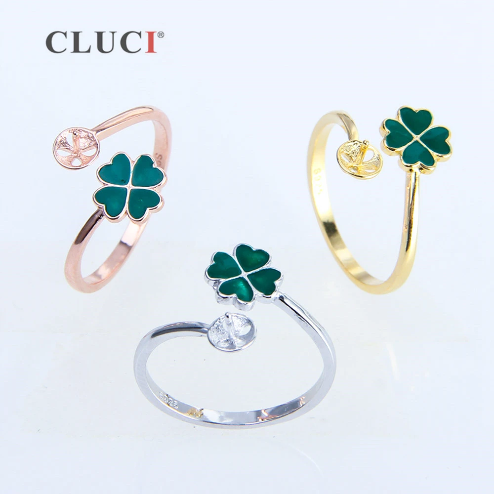 CLUCI 3pcs 925 Sterling Silver Clover Shaped Ring Jewelry Silver 925 Pearl Ring Mounting Adjustable Women Clover Flower Rings
CLUCI 3pcs 925 Sterling Silver Clover Shaped Ring Jewelry Silver 925 Pearl Ring Mounting Adjustable Women Clover Flower Rings