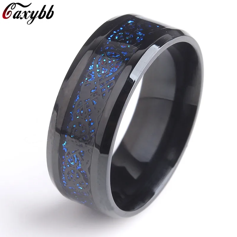 Dropshipping 316L Stainless steel Ring Wedding Band Blue Carbon Fiber des Nibelungen Dragon rings for men
Dropshipping 316L Stainless steel Ring Wedding Band Blue Carbon Fiber des Nibelungen Dragon rings for men