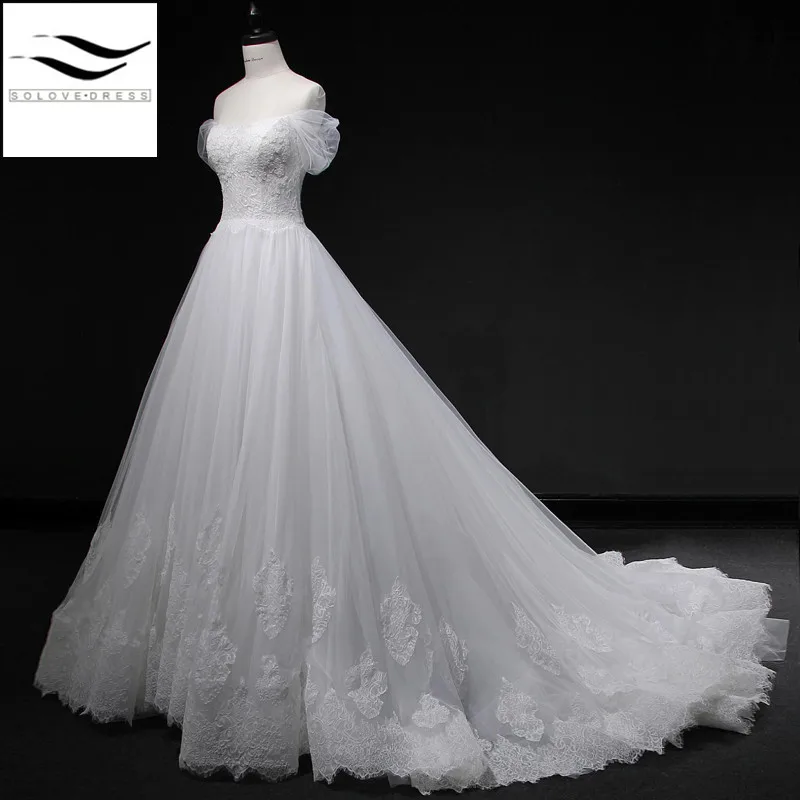 100% As Picture Real sample Sexy Ball Gown lace Wedding dresses Boat Neck Wedding dress Bridal Dress Rride Dress
100% As Picture Real sample Sexy Ball Gown lace Wedding dresses Boat Neck Wedding dress Bridal Dress Rride Dress
