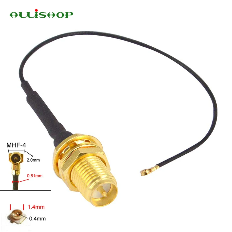 RF RP SMA Female Male Pin to UFL./IPX MHF4 Female Connector UFL SMA Pigtail Cord 0.81mm for PCI WiFi Card Wireless Router
RF RP SMA Female Male Pin to UFL./IPX MHF4 Female Connector UFL SMA Pigtail Cord 0.81mm for PCI WiFi Card Wireless Router