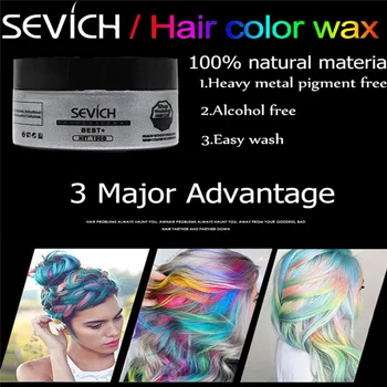 Unisex Color Hair Wax Dye One-time Molding Paste Hair dye 8 Colors Available Wax Cream Nature Fashion Make-up hair Dye Wax
Unisex Color Hair Wax Dye One-time Molding Paste Hair dye 8 Colors Available Wax Cream Nature Fashion Make-up hair Dye Wax