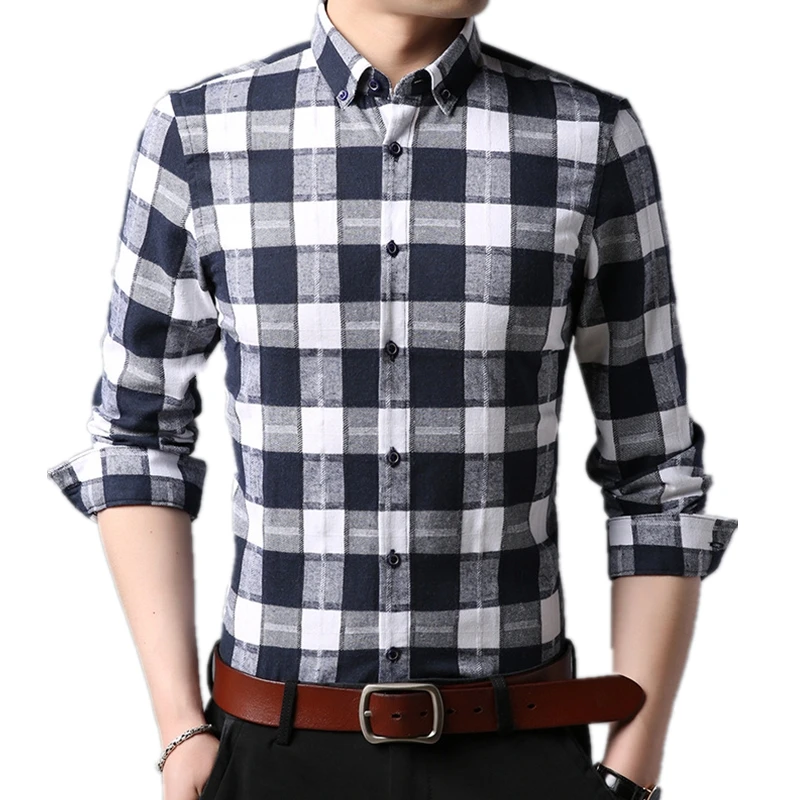 Classic Youth Plaid Social Shirt Brand Long Sleeve Casual Silm Fit Chemise Homme Men Shirt Clothes Cotton Blend Camisa Masculina
Classic Youth Plaid Social Shirt Brand Long Sleeve Casual Silm Fit Chemise Homme Men Shirt Clothes Cotton Blend Camisa Masculina