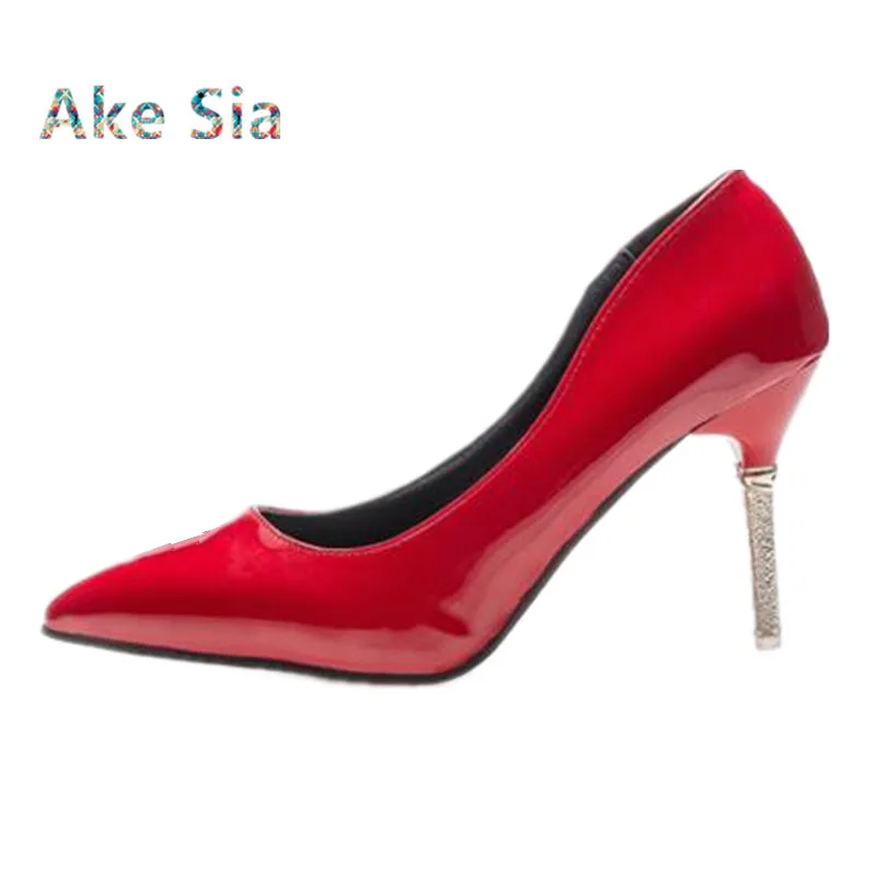 Pointed fine with high heels 2018 new shallow patent leather work shoes Pointed Toe Patent Leather Thin Heels High heels s02
Pointed fine with high heels 2018 new shallow patent leather work shoes Pointed Toe Patent Leather Thin Heels High heels s02