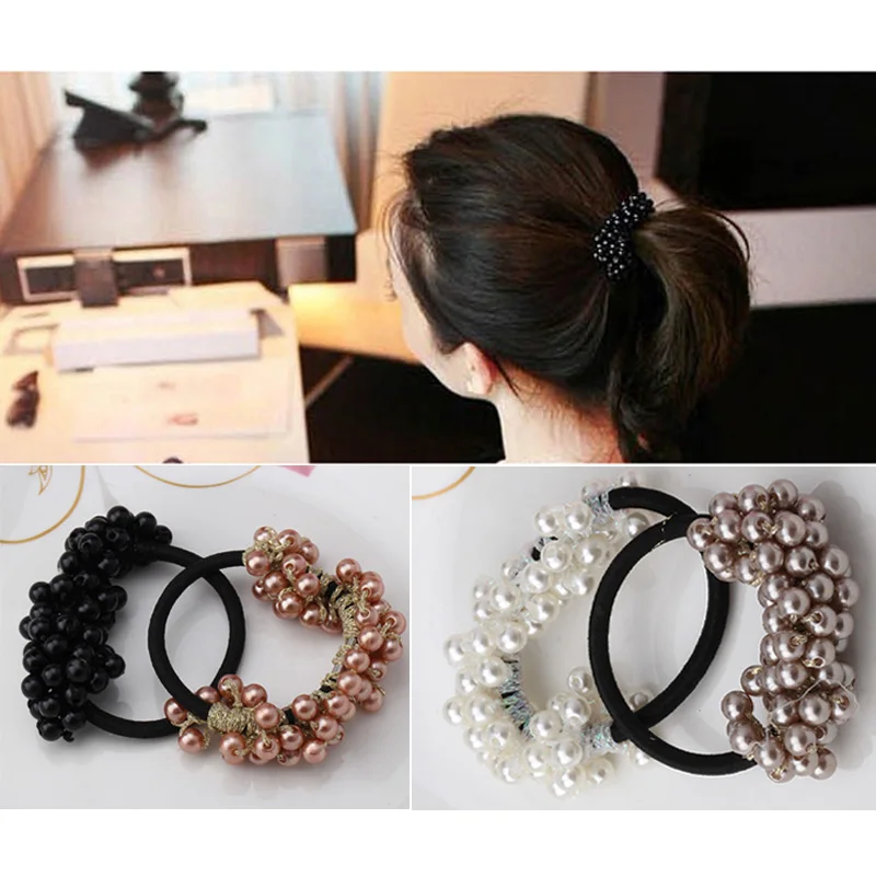 M MISM Girls Pearl Beads Elastic Hair Band High Quality Gum for Hair Accessories for Women Luxury Rubber Band Delicate Scrunchy
M MISM Girls Pearl Beads Elastic Hair Band High Quality Gum for Hair Accessories for Women Luxury Rubber Band Delicate Scrunchy