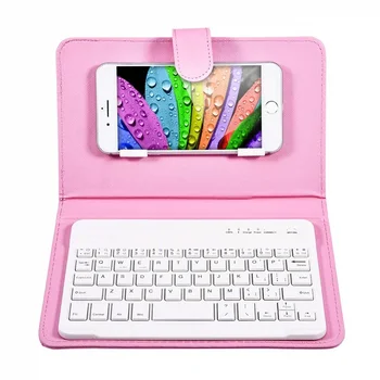Bluetooth Mobile Phone Keyboard with PU Leather Case Mini Wireless Portable Aluminium IOS Android iPhone 7 8 X Russian Stickers
Bluetooth Mobile Phone Keyboard with PU Leather Case Mini Wireless Portable Aluminium IOS Android iPhone 7 8 X Russian Stickers