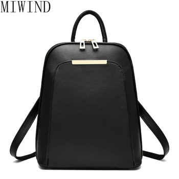 MIWIND New 2017 Fashion PU Leather Women Backpack Woman Korean Style Ladies Strap Laptop Bag Daily Backpack TTY853
MIWIND New 2017 Fashion PU Leather Women Backpack Woman Korean Style Ladies Strap Laptop Bag Daily Backpack TTY853