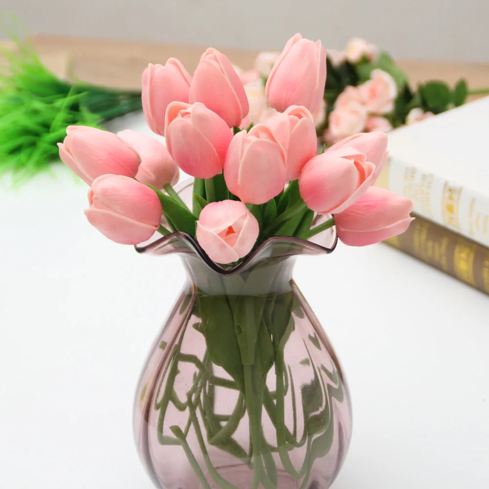1Pc Artificial Flowers Fake Red Tulips Multicolor Bouquet Party Wedding decor Decoration Scrapbooking Artificial Tulips Flowers
1Pc Artificial Flowers Fake Red Tulips Multicolor Bouquet Party Wedding decor Decoration Scrapbooking Artificial Tulips Flowers