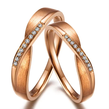GVBOR I8K Rose Gold Lover's Couple Diamond Wedding Ring For Women/Man Bridal Engagemen Ring Fine Jewelry Round VG
GVBOR I8K Rose Gold Lover's Couple Diamond Wedding Ring For Women/Man Bridal Engagemen Ring Fine Jewelry Round VG