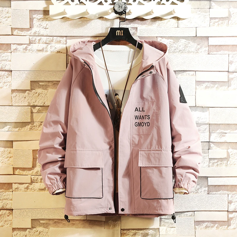 Streetwear Spring Mens Jacket Cotton Cargo Mens Jackets Coats Casual Hip Hop Male Overcoat 2019 New Windbreak Hooded
Streetwear Spring Mens Jacket Cotton Cargo Mens Jackets Coats Casual Hip Hop Male Overcoat 2019 New Windbreak Hooded
