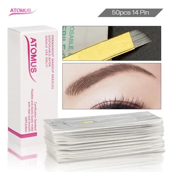 14 Pin Micro Blady Medical Frivolite Naalden Shading Aiguille Tatouage Tattoo Needles Agujas Microblading Tebore Eyebrow Para
14 Pin Micro Blady Medical Frivolite Naalden Shading Aiguille Tatouage Tattoo Needles Agujas Microblading Tebore Eyebrow Para