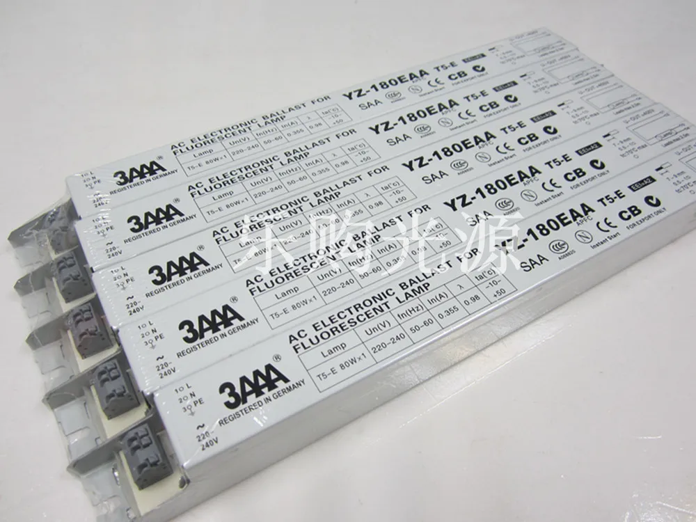 1pc 3AAA 220-240V YZ-180EAA T5-E 80WX1 L358D Electronic Ballast for Fluorescent Lamp T5-E, 358*30*30mm 1pc 3AAA 220-240V YZ-180EAA T5-E 80WX1 L358D Electronic Ballast for Fluorescent Lamp T5-E, 358*30*30mm<br><br>Aliexpress