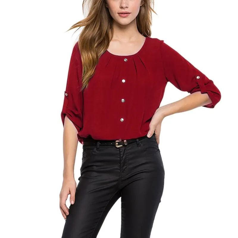 2019 Fashion Blouse Women Causal Women Blouse Ladies Round Neck Back Hollow Womens Tops And Blouses Elegant Shirt Tops
2019 Fashion Blouse Women Causal Women Blouse Ladies Round Neck Back Hollow Womens Tops And Blouses Elegant Shirt Tops
