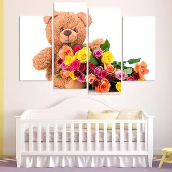 Free shipping Colorful Polar Bear and flower Canvas Art Print Poster, Wall Pictures for kids bedroom, no frame wholesale
Free shipping Colorful Polar Bear and flower Canvas Art Print Poster, Wall Pictures for kids bedroom, no frame wholesale