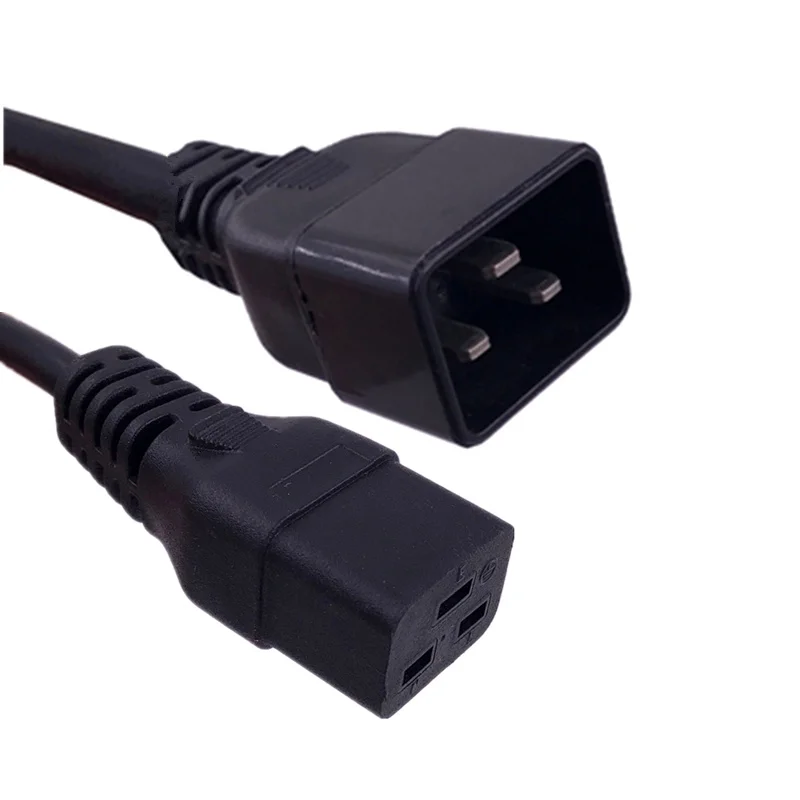 1.8M IEC320-C19 C20 Power Cord Server UPS Power Cable C19 Female to C20 Male power supply cord 3*1.5mm 16A 250V
1.8M IEC320-C19 C20 Power Cord Server UPS Power Cable C19 Female to C20 Male power supply cord 3*1.5mm 16A 250V