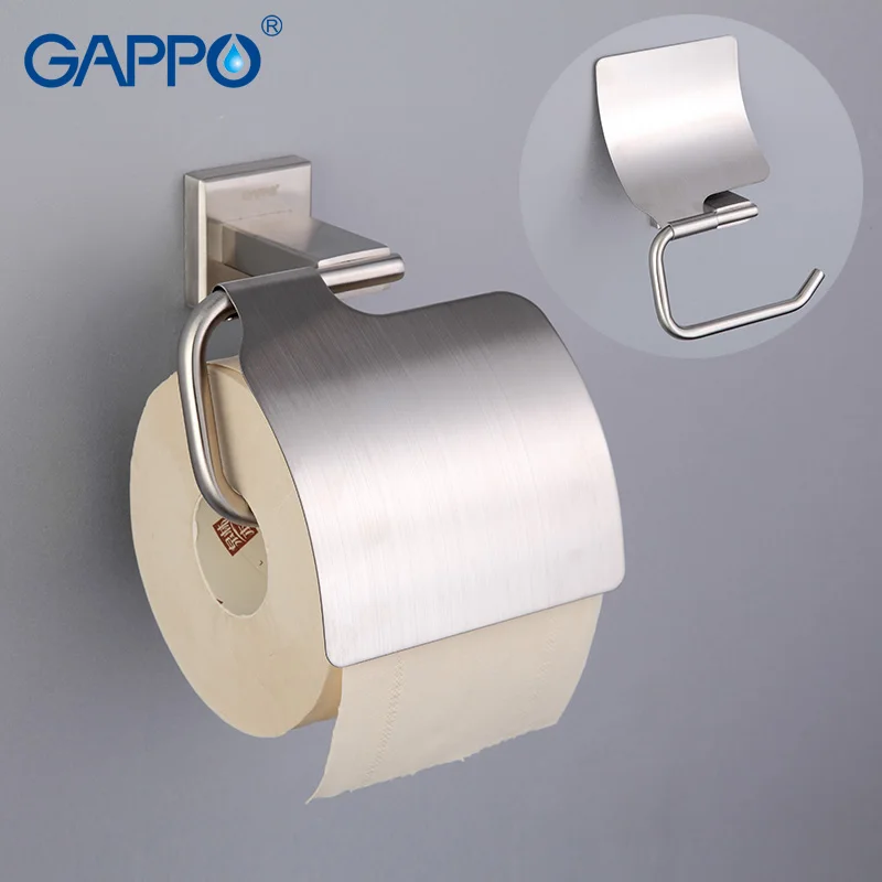 GAPPO Paper Holders Cover roll Toilet Paper holders Stainless Steel Roll Paper Hanger with Cover Bathroom Accessories Wall Mount
GAPPO Paper Holders Cover roll Toilet Paper holders Stainless Steel Roll Paper Hanger with Cover Bathroom Accessories Wall Mount