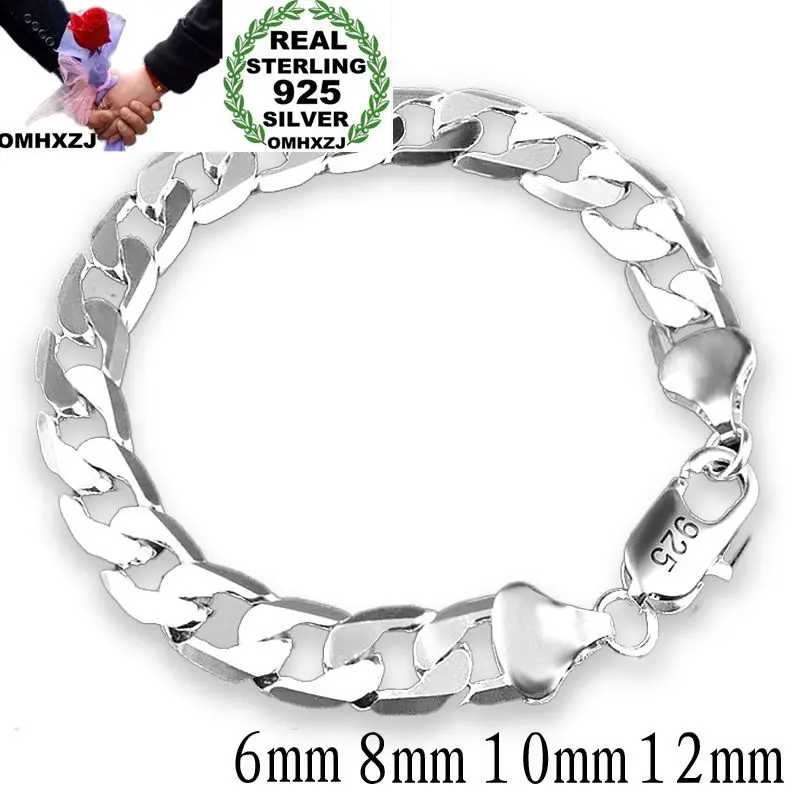 OMHXZJ Wholesale Personality Fashion OL Woman Girl Party Gift Silver Flat Circles Chain 925 Sterling Silver Bracelet BR129
OMHXZJ Wholesale Personality Fashion OL Woman Girl Party Gift Silver Flat Circles Chain 925 Sterling Silver Bracelet BR129