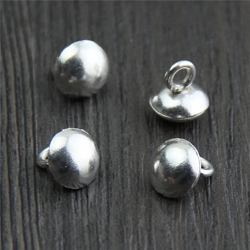 Real 925 Sterling Silver Button for DIY Braided Bracelet Fine Jewelry Findings & Components
Real 925 Sterling Silver Button for DIY Braided Bracelet Fine Jewelry Findings & Components