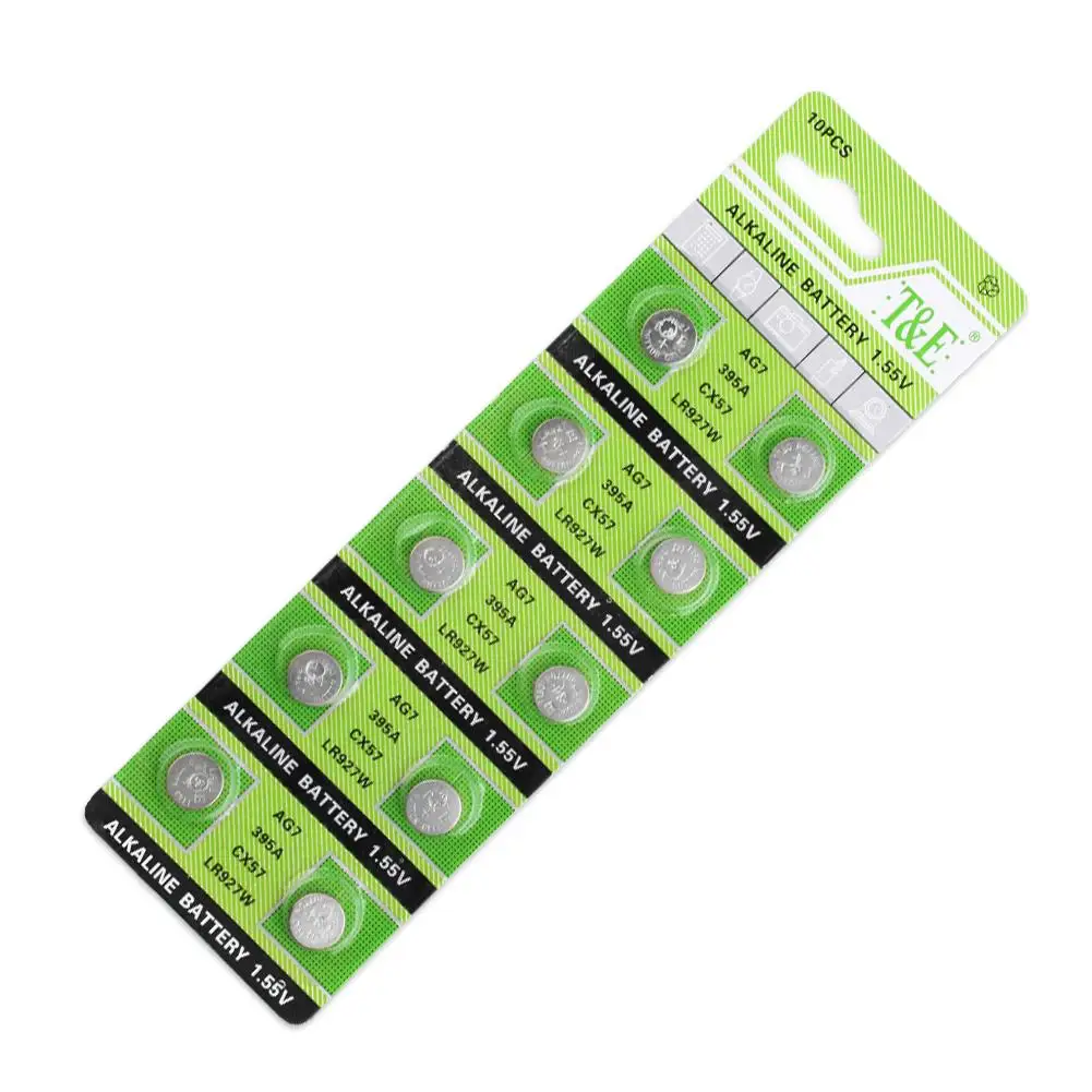 YCDC 10 Pieces AG7 LR927 395 SR57 SR927SW 195 LR57 SR57 399B S28 SR927SW Button Coin Cell Alkaline Battery 1.55V
YCDC 10 Pieces AG7 LR927 395 SR57 SR927SW 195 LR57 SR57 399B S28 SR927SW Button Coin Cell Alkaline Battery 1.55V