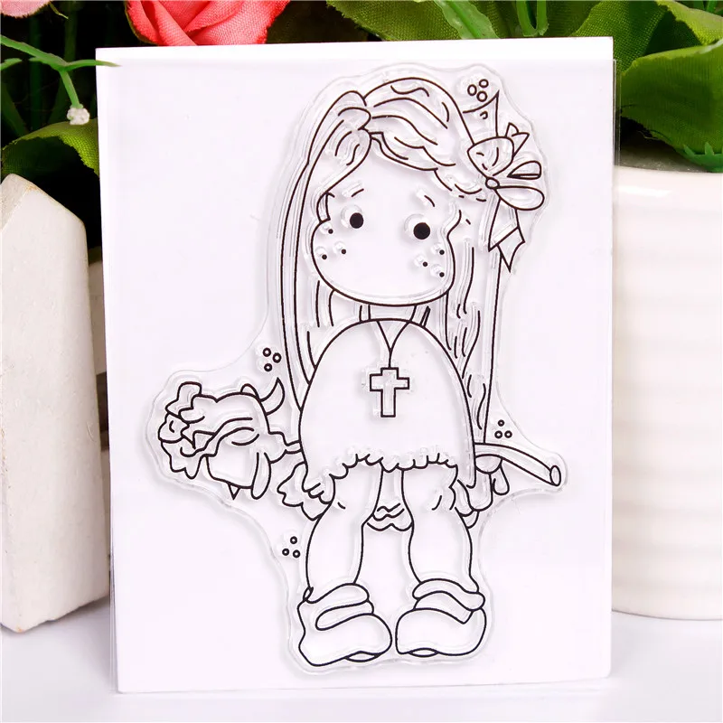 Girl with cross pattern Stamp Scrapbooking New Alphabet Stamp Embossing Craft Silicone Transparent Stamps
Girl with cross pattern Stamp Scrapbooking New Alphabet Stamp Embossing Craft Silicone Transparent Stamps