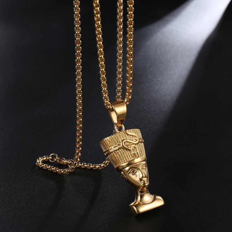 D&Z Ancient Egyptian Pharaoh Pendant Necklace Gold Color Stainless Steel Collares For Men Fashion Jewelry
D&Z Ancient Egyptian Pharaoh Pendant Necklace Gold Color Stainless Steel Collares For Men Fashion Jewelry
