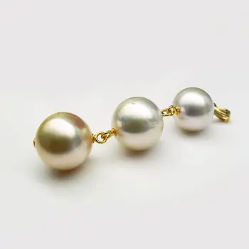 Free Shipping 10.6-11.6MM Multicolor Genuine South Sea Pearl Triple Pendant 18K Yellow Gold
Free Shipping 10.6-11.6MM Multicolor Genuine South Sea Pearl Triple Pendant 18K Yellow Gold