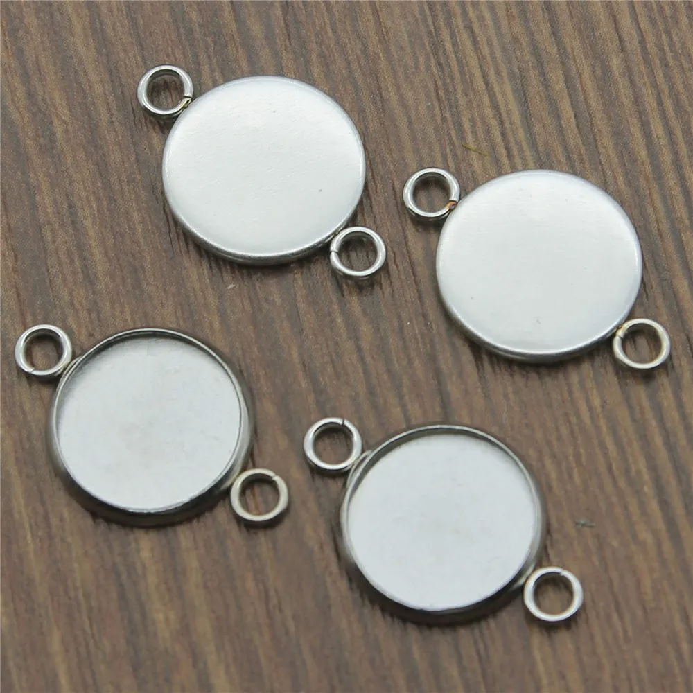 20pcs Fit 8~25mm Round Glass Cabochon Stainless Steel Material Base Setting Pendant Tray Connector Blank Bezels Setting Base
20pcs Fit 8~25mm Round Glass Cabochon Stainless Steel Material Base Setting Pendant Tray Connector Blank Bezels Setting Base