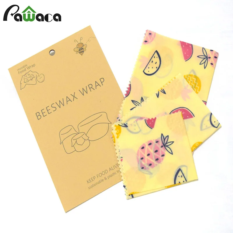 3 Pack Eco Friendly Reusable Beeswax Food Wraps, Sustainable, Zero Waste Beeswax Wrap for Food Storage Fresh Keeping Bag Lid
3 Pack Eco Friendly Reusable Beeswax Food Wraps, Sustainable, Zero Waste Beeswax Wrap for Food Storage Fresh Keeping Bag Lid