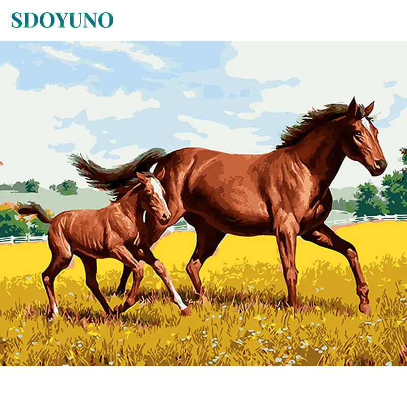 SDOYUNO 60X75cm oil painting by numbers Horse Animals DIY Paint By Numbers Frameless on canvas Frameless Wall Art For Kids Gift
SDOYUNO 60X75cm oil painting by numbers Horse Animals DIY Paint By Numbers Frameless on canvas Frameless Wall Art For Kids Gift