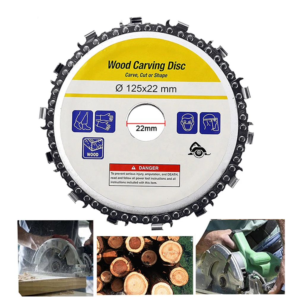 4" Wood Carving Grinder Disc and Chain 22 Tooth 5 Inch and Chain 14 Tooth Fine Abrasive Cut Chain Set Power Tools Accessories
4" Wood Carving Grinder Disc and Chain 22 Tooth 5 Inch and Chain 14 Tooth Fine Abrasive Cut Chain Set Power Tools Accessories