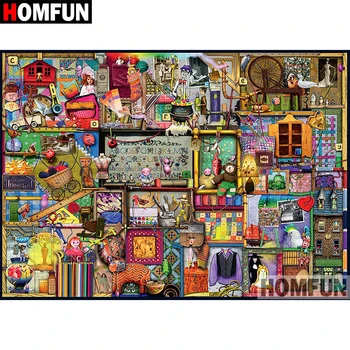 HOMFUN 5D DIY Diamond Painting Full Square/Round Drill "Cartoon bookshelf" Embroidery Cross Stitch Mosaic Home Decor Gift A08405
HOMFUN 5D DIY Diamond Painting Full Square/Round Drill "Cartoon bookshelf" Embroidery Cross Stitch Mosaic Home Decor Gift A08405
