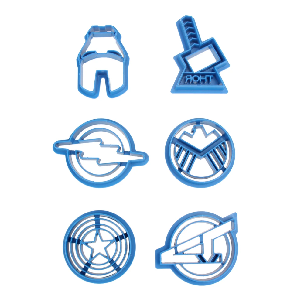 6pcs/set Super Hero Series The Avengers Cookie Cutter Thor Iron Man The Flash Captain America Icons Biscuit Cutter
6pcs/set Super Hero Series The Avengers Cookie Cutter Thor Iron Man The Flash Captain America Icons Biscuit Cutter