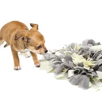 Snuffle Mat Handmade Dog Training Mat Play Mat Dog Nosework Blanket Encourages Natural Foraging Skills (Gray and White)
Snuffle Mat Handmade Dog Training Mat Play Mat Dog Nosework Blanket Encourages Natural Foraging Skills (Gray and White)